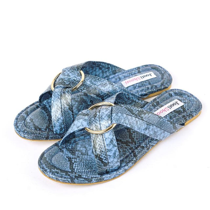 Fiona Textured Blue - Jooti Shooti