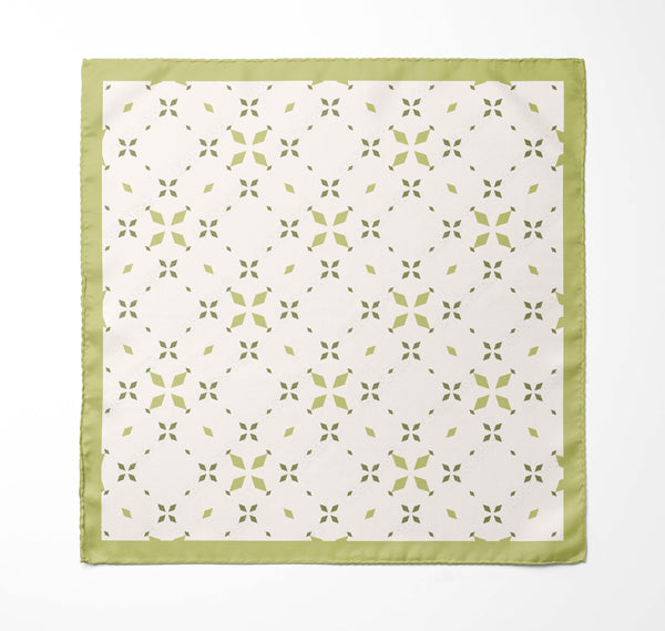 White Pocket Square | White Silk Pocket Square | Black Wolf