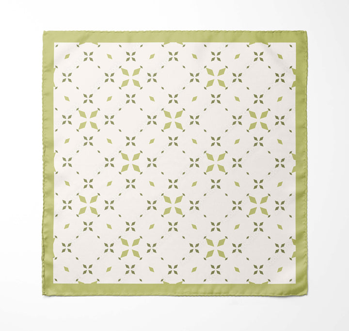 White Pocket Square | White Silk Pocket Square | Black Wolf