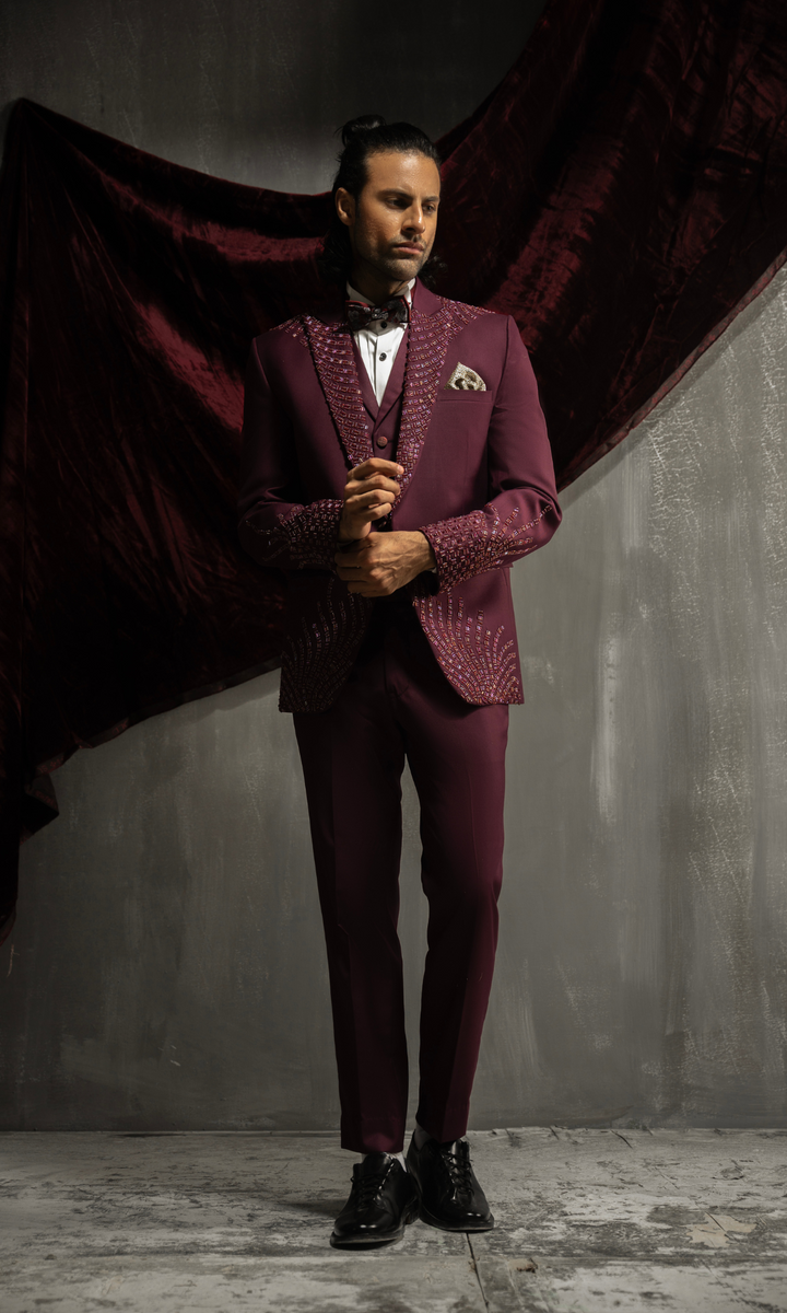 Maroon Suits For Men Edge Republic