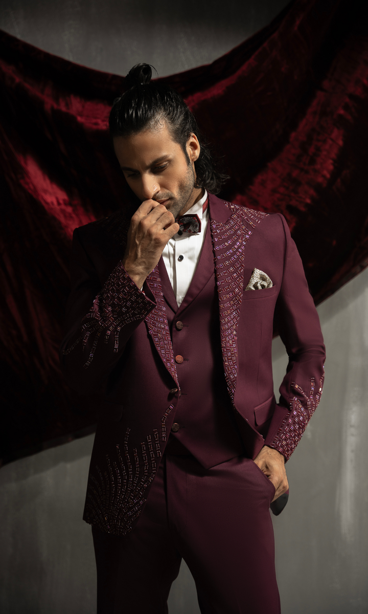 Maroon Suits For Men Edge Republic