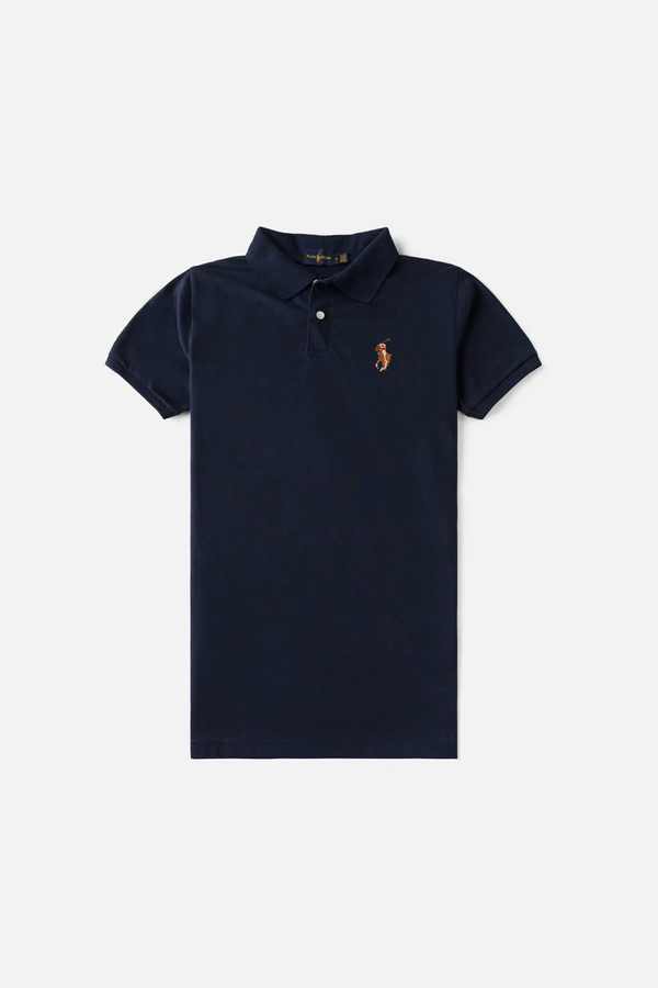 RL Premium Multi Pony Polo Shirt – Navy Blue