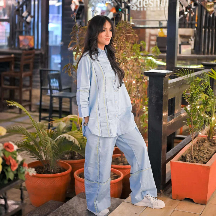 Co-Ord Set  ( Two Piece)- SATIN COTTON